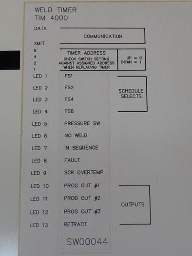 Used PERTRON Weld Timer TIM 4000 Used