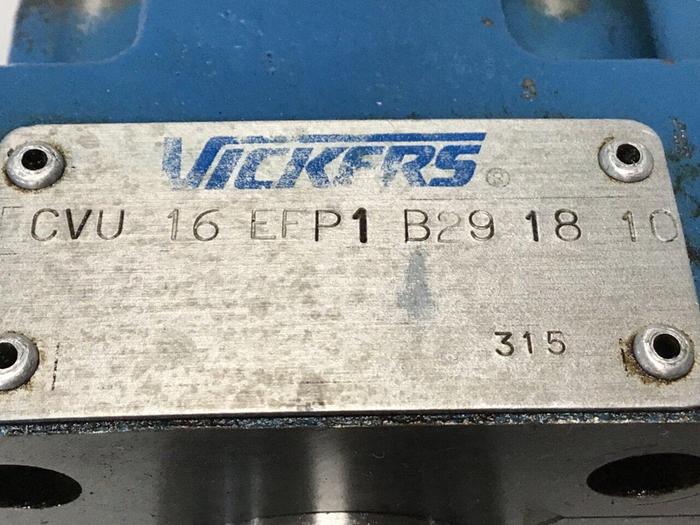 Used VICKERS Hydraulic Valve CVU16EFP1B291810 Used