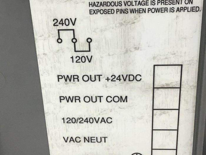 Used ALLEN BRADLEY Power Supply, Slot Rack 1746-P2 SER C / 1746-A10 SER B #129889