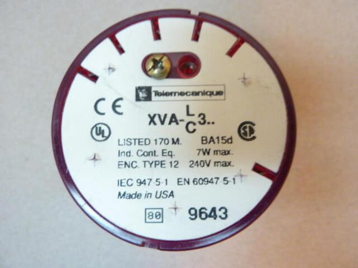 Used TELEMECANIQUE Warning Alarm XVA-LC3 #38792