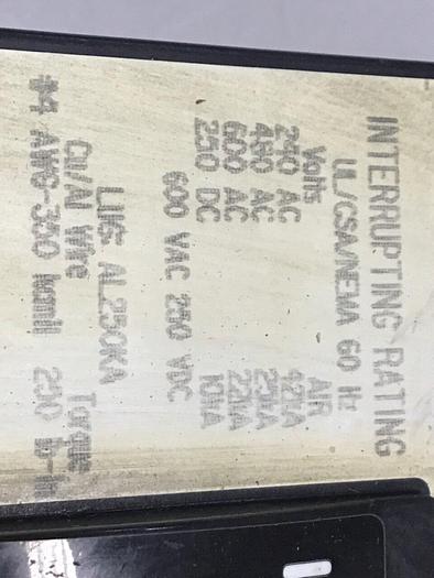 Used SQUARE D 150 Amp Circuit Breaker KAL36150 USED