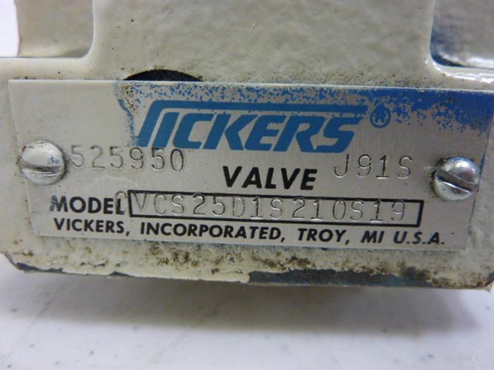Used VICKERS Valve CVCS25D1S210S19 #51626