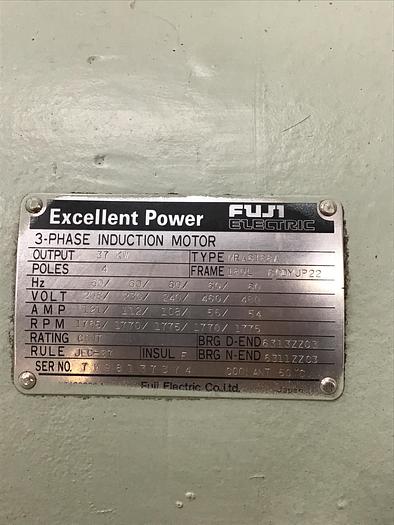 Used FUJI ELECTRIC 50 HP Induction Motor MRA6188A Used #142970