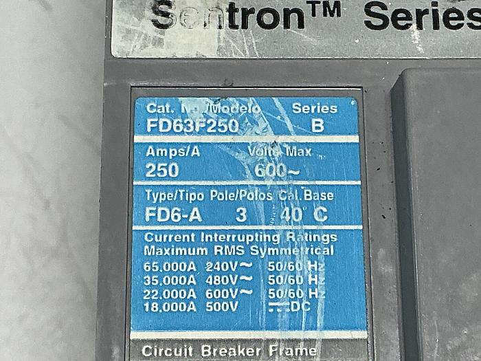 Used SENTRON FD63F250