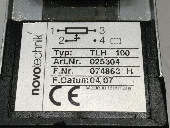 Used NOVOTECHNIK Positional Transducer TLH100 Used