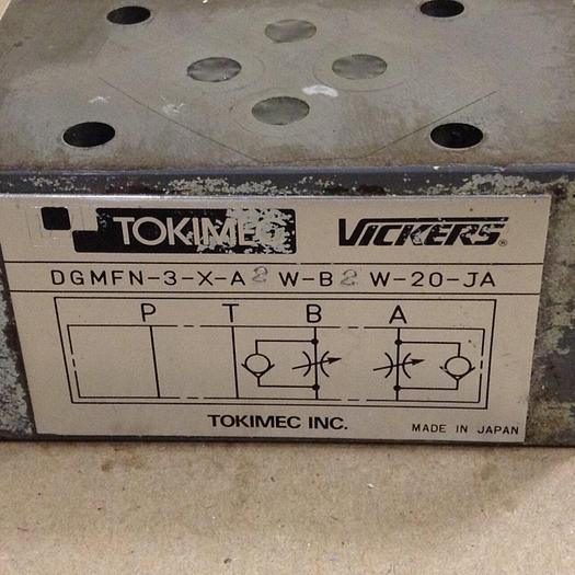 Used TOKIMEC Valve DGMFN-3-X-A2W-B2W-20-JA #78622