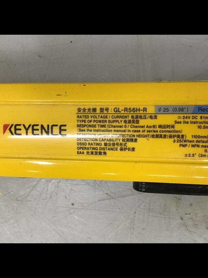 Used KEYENCE CORP Light Curtain GL-R56H-R #141018