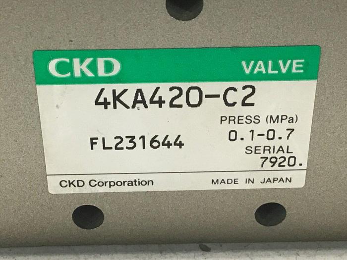 Used CKD CORP Valve 4KA420-C2 #114512