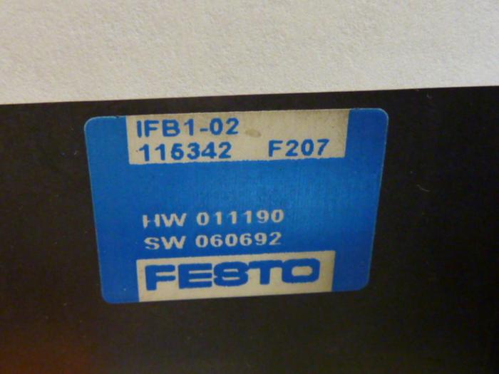 Used FESTO Control Block / Valve Terminal IFB8-02 #52702
