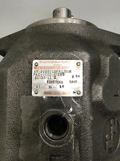 Used BRUENINGHAUS HYDRAULIK AA10VS071DFR1/30R Used #143957