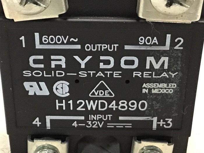 Used CRYDOM Solid State Relay H12WD4890 #123079