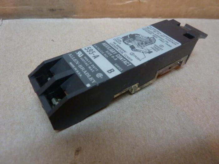 Used ALLEN BRADLEY Auxiliary Contact Block 595-A SER B #33740