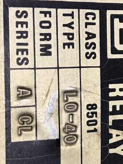 Used SQUARE D Control Relay 8501-L0-40 #74381