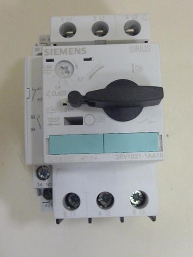 Used SIEMENS Motor Starter 3RV1 021-1AA10 #63787