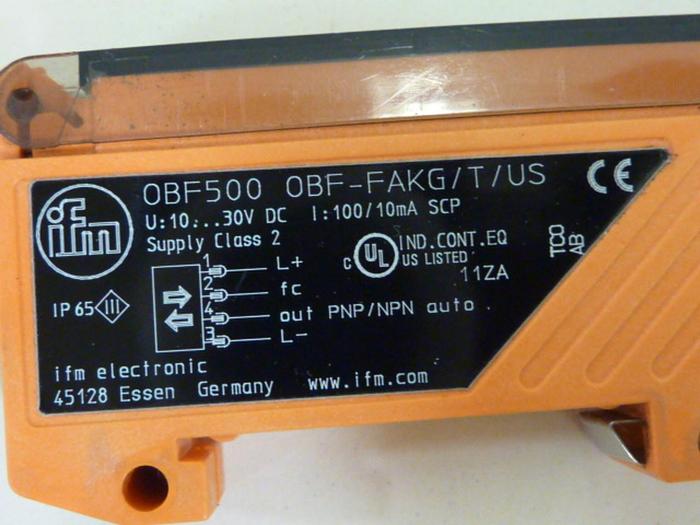 Used IFM Photoelectric Sensor OBF500 #55399