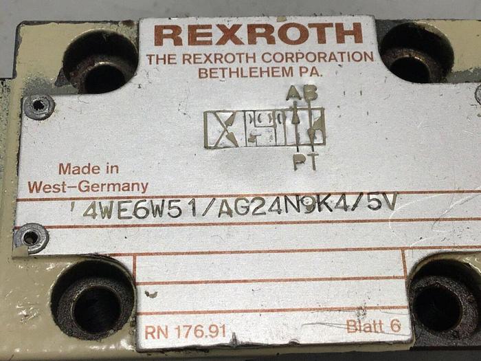Used REXROTH Valve 14WE6W51AG24N9K45V #115871