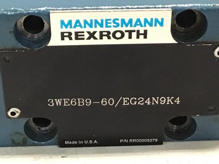 Used MANNESMANN REXROTH Hydraulic Valve 3WE6B960/EG24N9K4 #134401
