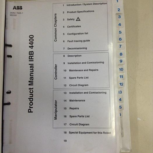 Used ABB Product Manual 3HAC 7635-1 / M2000 #70933