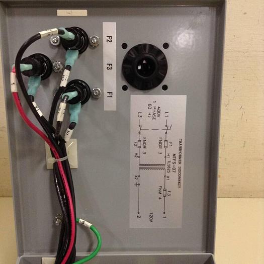 Used DAYKIN 0.5 kVA Transformer Disconnect MTFS-07 #78182