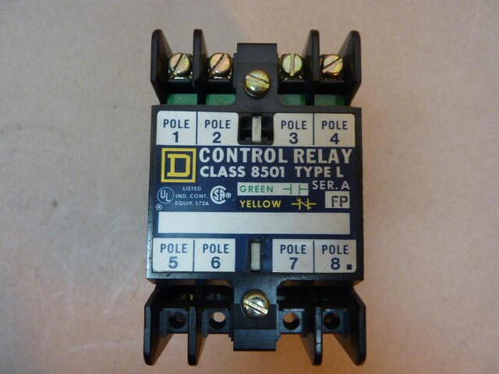 Used SQUARE D Control Relay 8501-L0-40 #36524