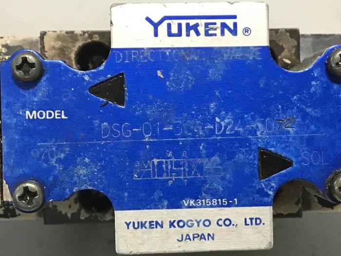 Used YUKEN Directional Valve DSG-01-3C4-D24-5072 #141216