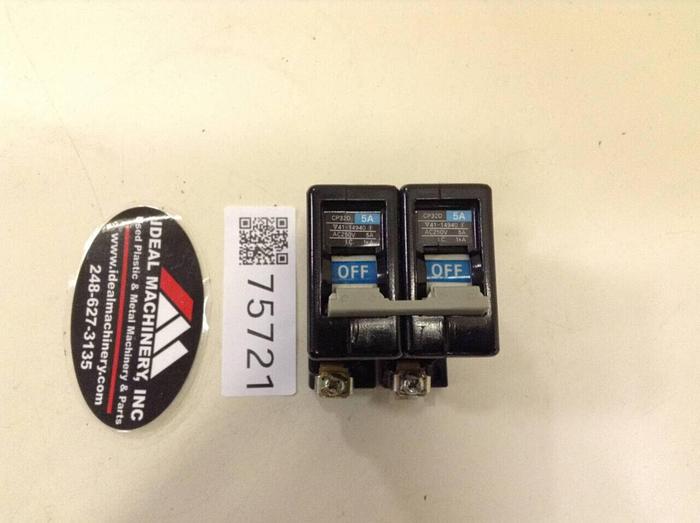 Used FUJI ELECTRIC 5 Amp Circuit Breaker CP32D-5 #75721