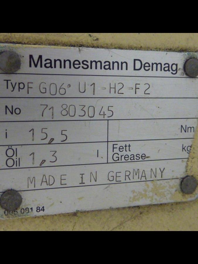 Used MANNESMANN DEMAG Microspeed Unit FG06 U1-H2-F2 Used