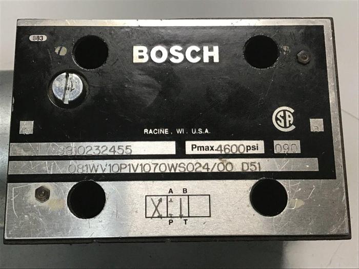 Used BOSCH Valve 9810232455 081WV10P1V1070WS024/00D51 Used