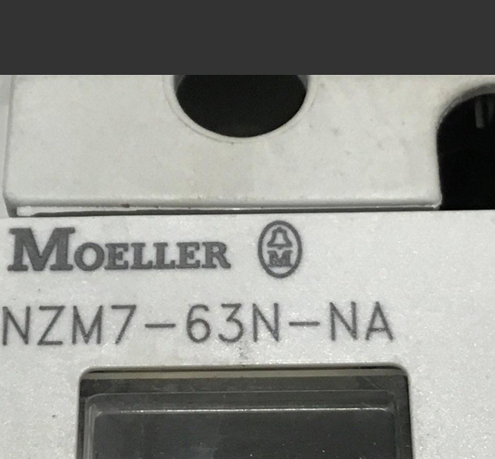 Used MOELLER 63 Amp Circuit Breaker NZM7-63N-NA USED