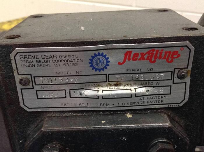 Used RELIANCE ELECTRIC 1/2 HP Motor w/ Gear Reducer C56S1590P Used