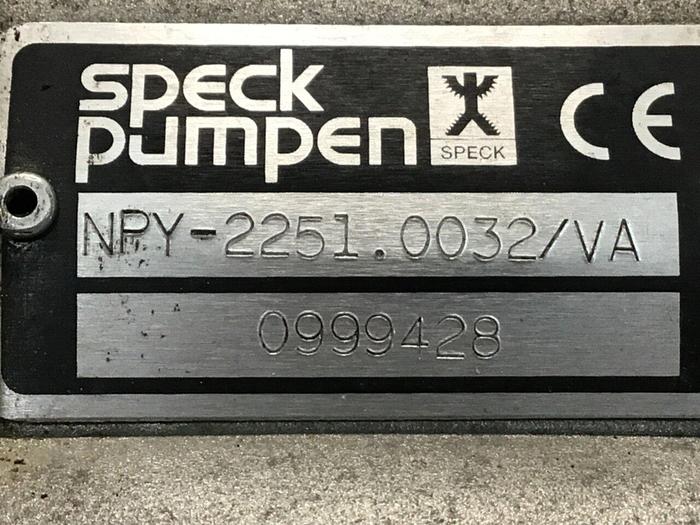 Used SPECK PUMP Pump NPY-2251.0032 #119567