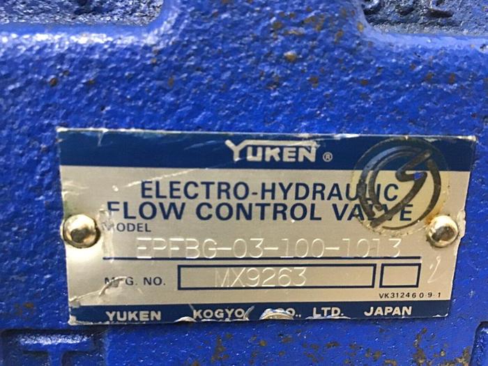 Used YUKEN Valve EPFBG-03-100-1013 #118420