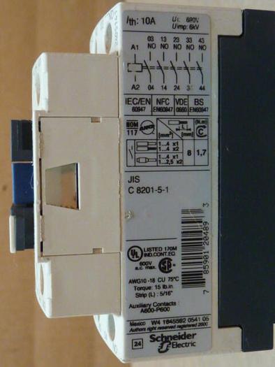 Used TELEMECANIQUE Contactor CAD50BD #31617