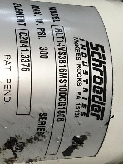 Used SCHROEDER Filter RLT14VS3B16MS10DCG1806 #130618