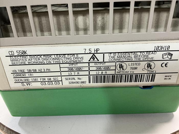 Used CONTROL TECHNIQUES CD 550K