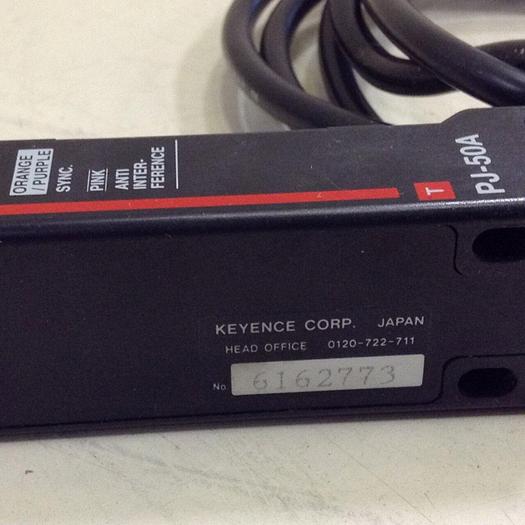Used KEYENCE CORP Light Curtain Sensor PJ-50A PJ-55A #81190