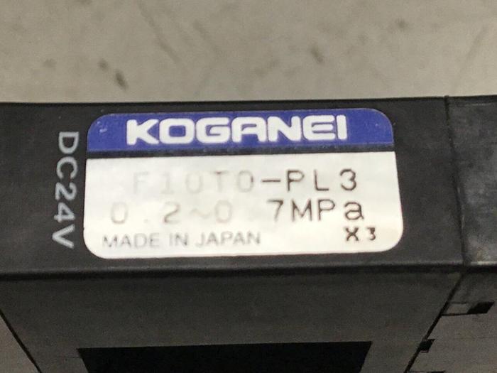 Used KOGANEI Valve & Manifold F10T0-PL3 #120885