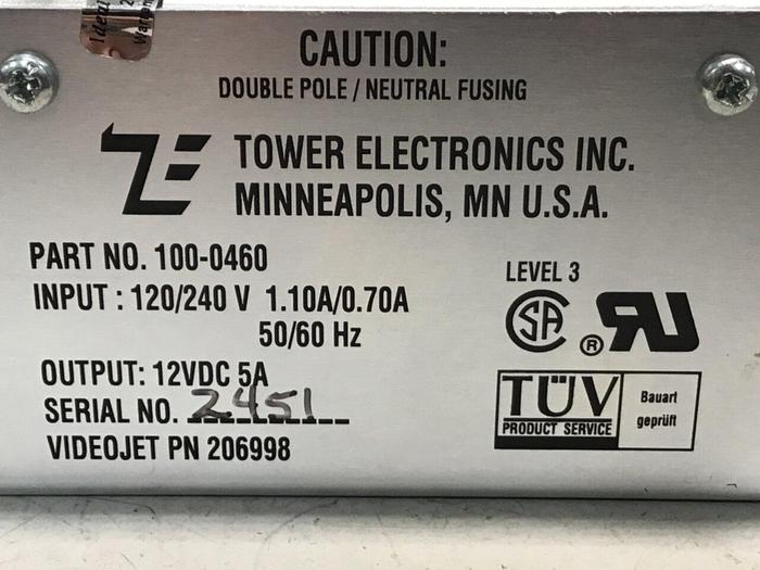 Used TOWER ELECTRONICS Power Source 100-0460 #120357