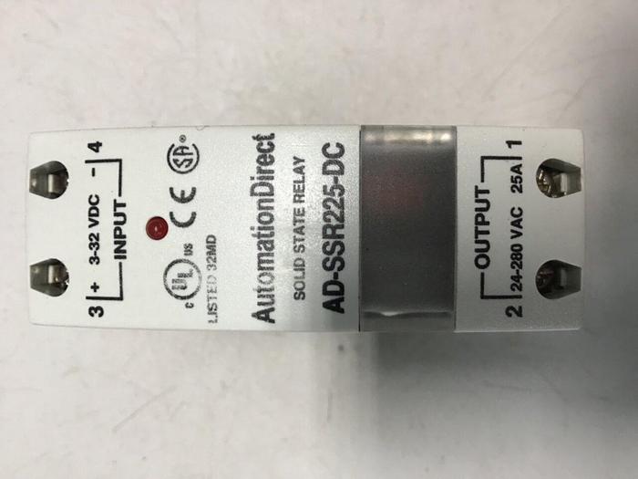 Used AUTOMATION DIRECT Solid State Relay AD-SSR225-DC #141531