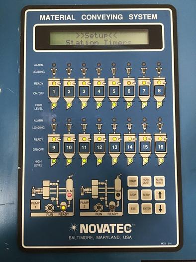 Used NOVATEC 16 Station Conveying Control System MCS-216 A #124925
