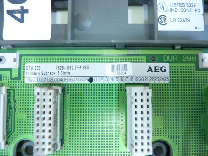 Used AEG 5 Slot Subrack DTA 200 #47642
