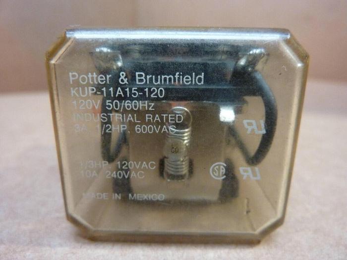 Used POTTER & BRUMFIELD Relay KUP-11A15-120 #38291
