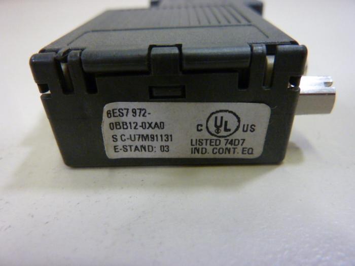 Used SIEMENS Connector 6ES7 972-0BB12-0XA0 #47819