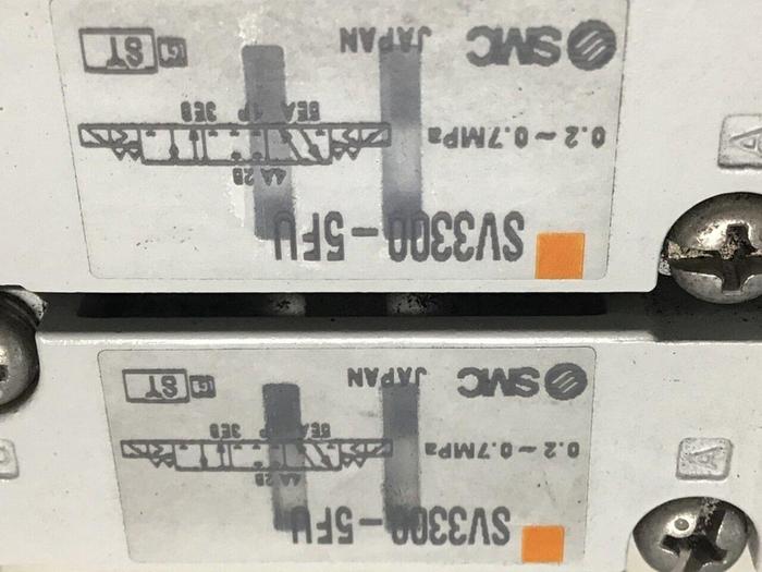 Used SMC Solenoid Valves & Base HHB-113427 #113653