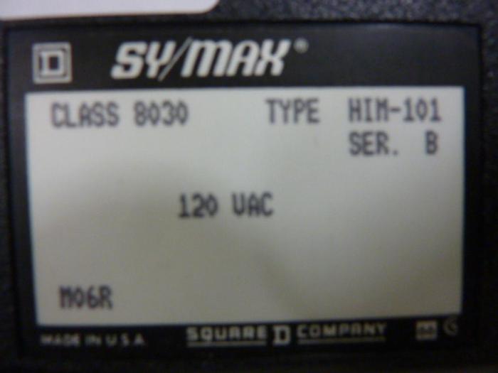 Used SQUARE D Input Module 8030-HIM-101 #53824