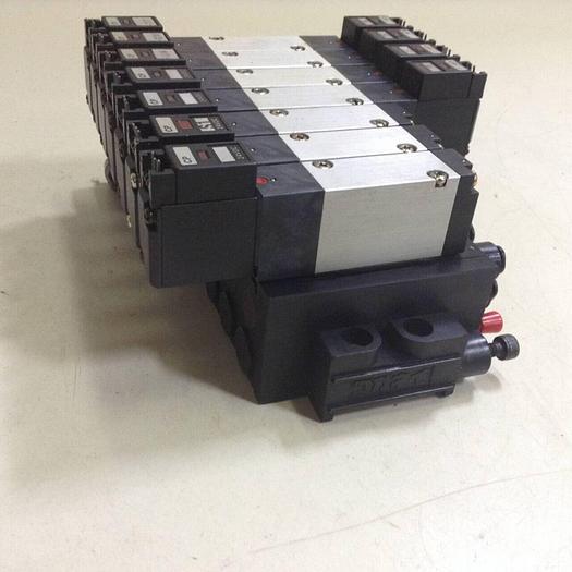 Used KOGANEI Manifold & Solenoid Valves A180-4E2-CPLL-12W #85505