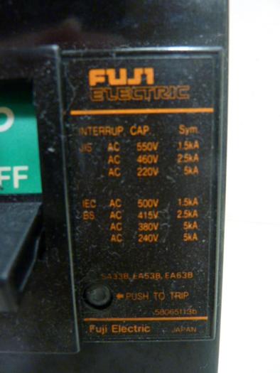 Used FUJI ELECTRIC 20 Amp Auto Circuit Breaker SA33B-20 #60740