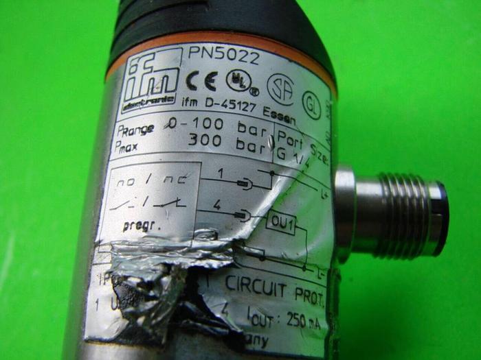 Used IFM EFECTOR Pressure Monitor PN5022 #8565
