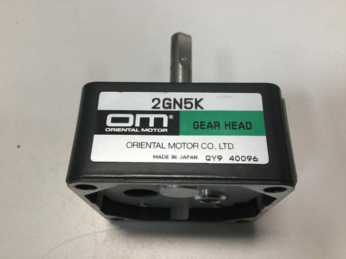 Used ORIENTAL MOTOR Gear Head 2GN5K #102233