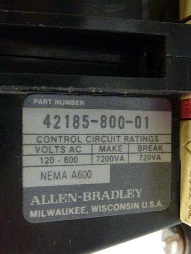 Used ALLEN BRADLEY Starter Size 1 520F-BOD SER W W32 #58020